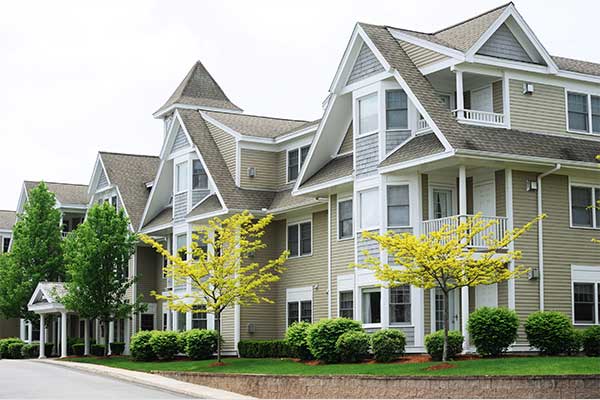A condo building